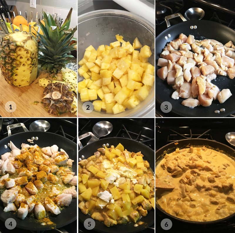 Kuracie na ananáse - postup receptu