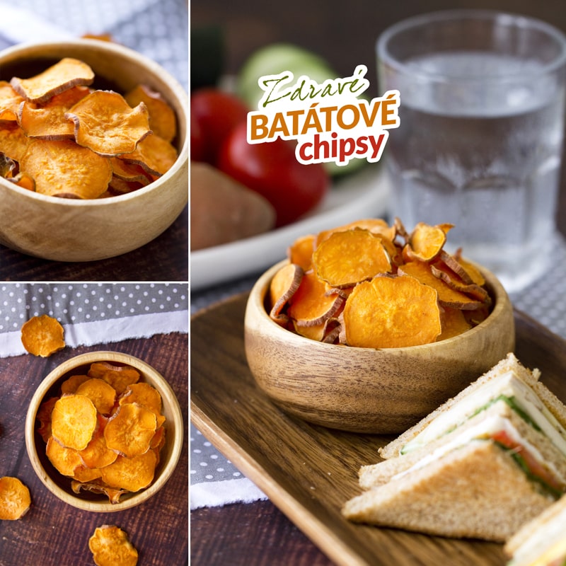 Zdravé batátové chipsy bez vyprážania - recept Bajola