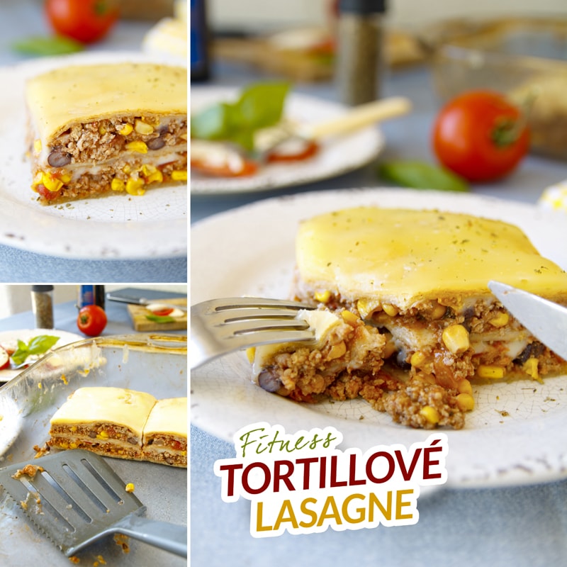 Fitness tortillovej taco lavaš lasagne - zdravý recept Bajola