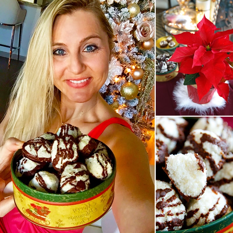 Zdravé kokosky bez cukru - vianočné pečivo recept Bajola