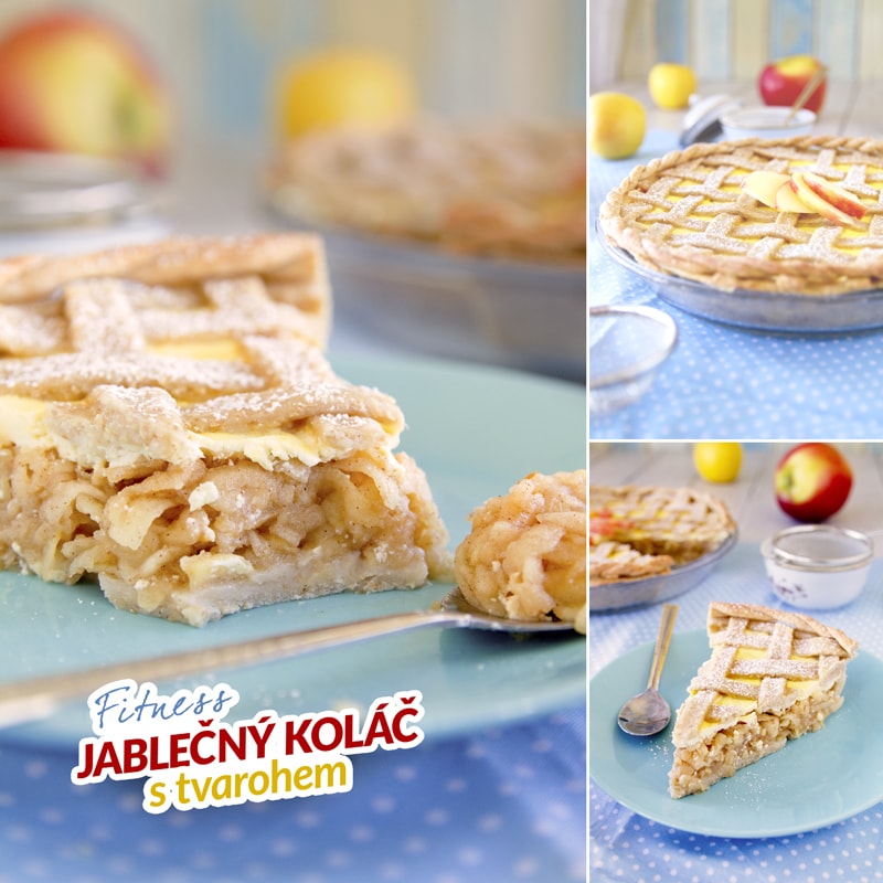 Fit mriežkový jablkový koláč - recept Bajola