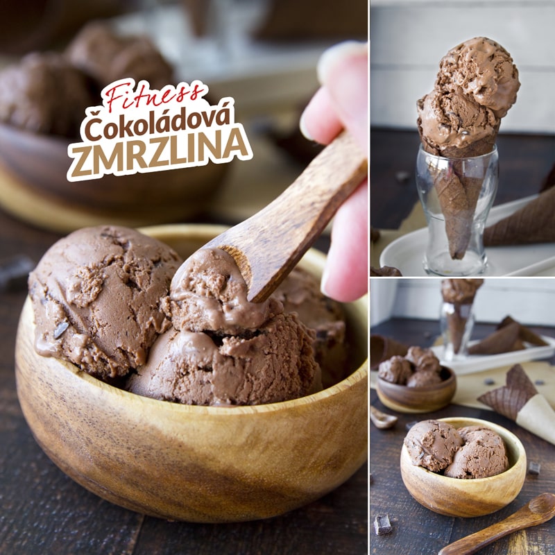 Fitness zmrzlina čokoládová - recept Bajola